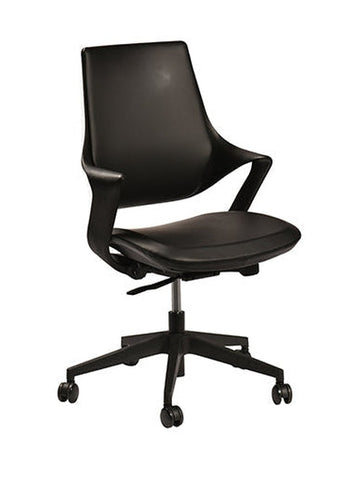 כסא לחדר ישיבות דגם סמייל שחור - new-office-masters